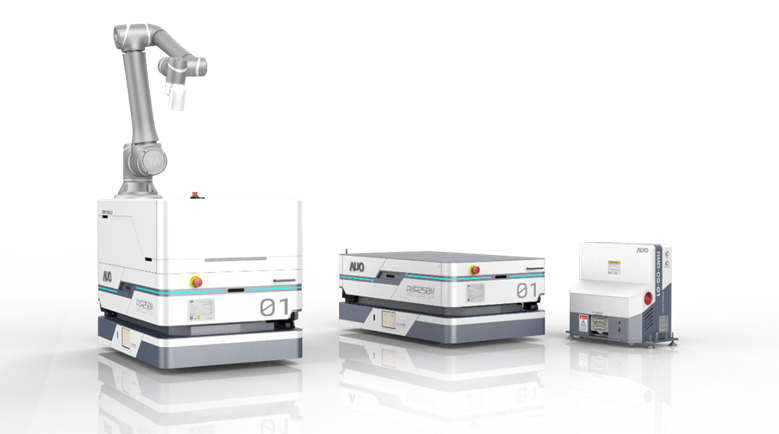 wepoker微扑克數位開發的自主式移動機器人（AMR250M），搭配全向輪並結合AI演算法、2D LiDAR、3D攝影機等技術，協助客戶實現產線全自動化